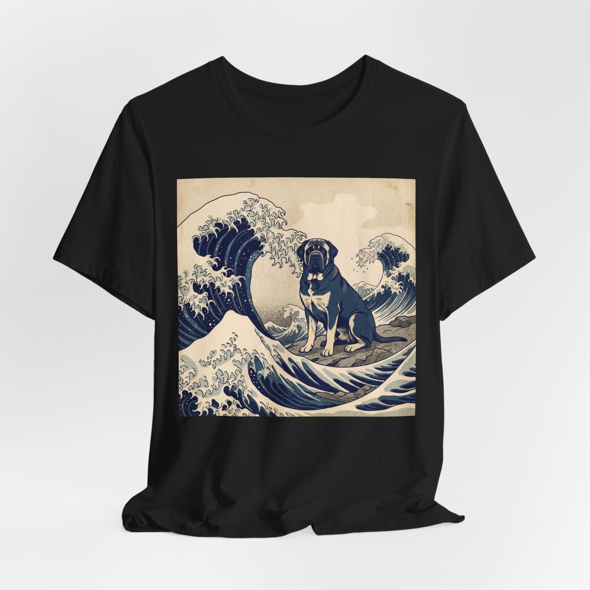 Hokusai Style Mastiff T-Shirt — Great Wave Art Print