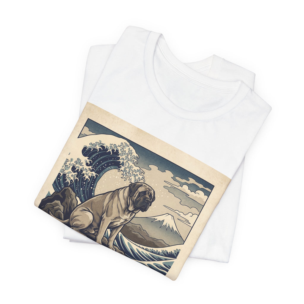 Hokusai Style Mastiff T-Shirt — Great Wave Woodblock Art Print