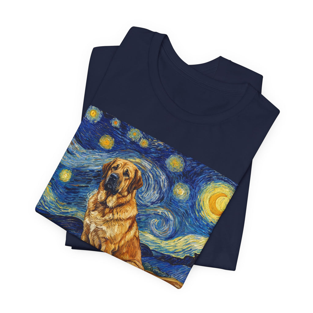 Van Gogh Style Spanish Mastiff T-Shirt — Starry Night Art Print