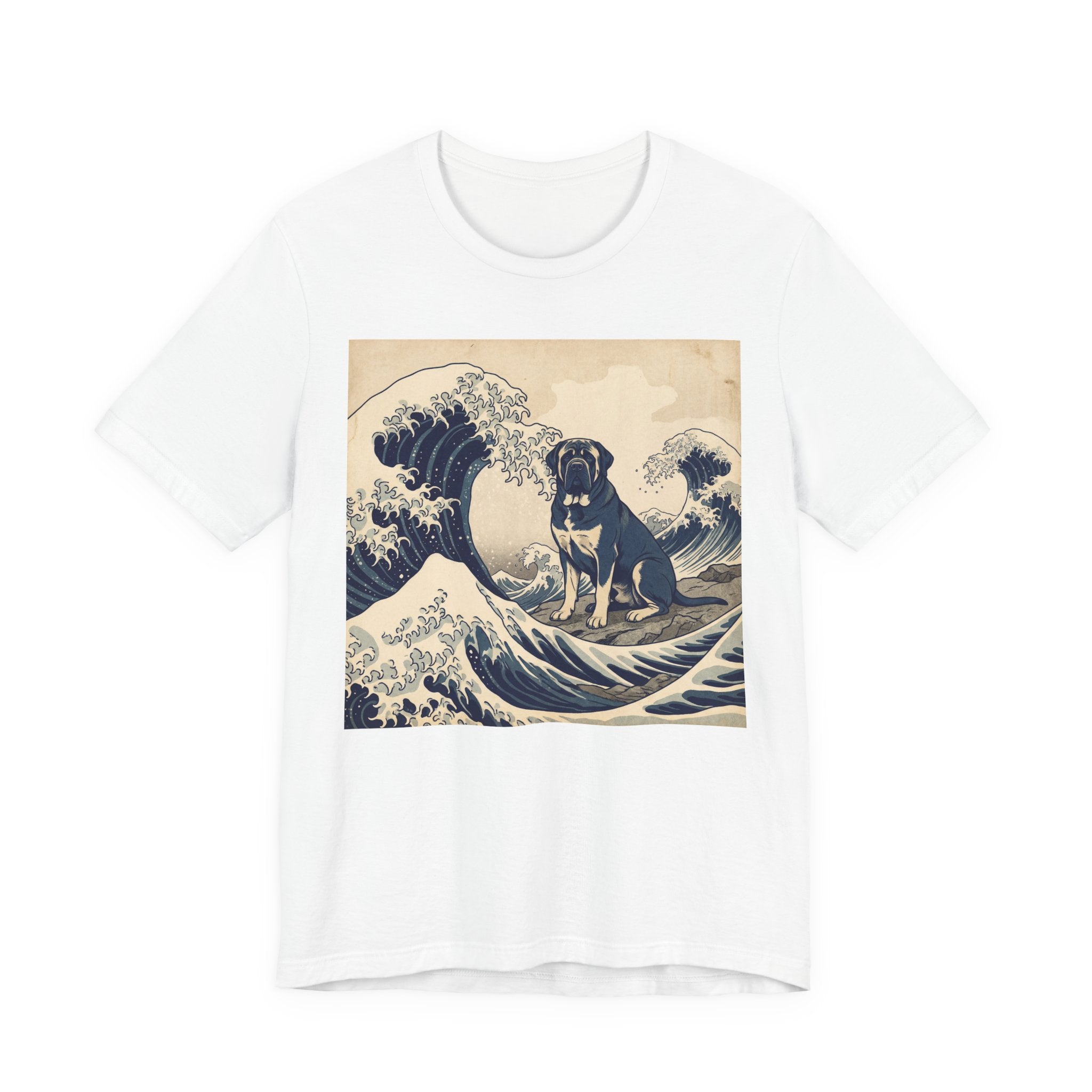 Hokusai Style Mastiff T-Shirt — Great Wave Art Print