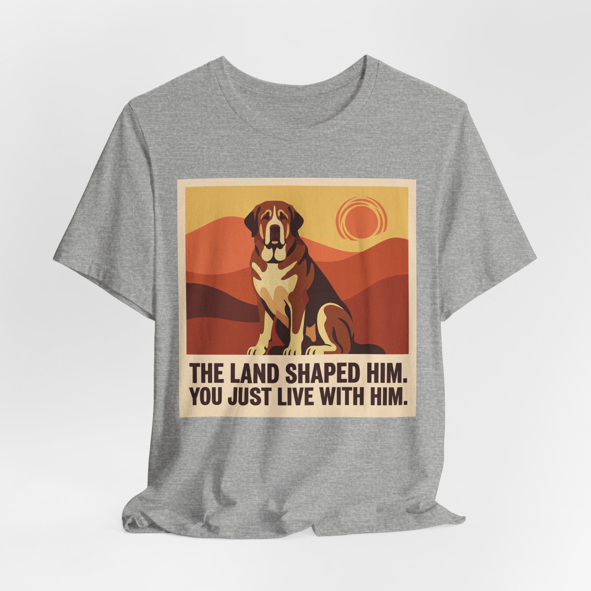 Spanish Mastiff T-Shirt — The Land Shaped Him Vintage Print