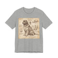 Da Vinci Style Newfoundland T-Shirt — Anatomical Parchment Art Print