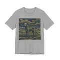 Van Gogh Style Irish Wolfhound T-Shirt — Swirling Storm Sky Art Print