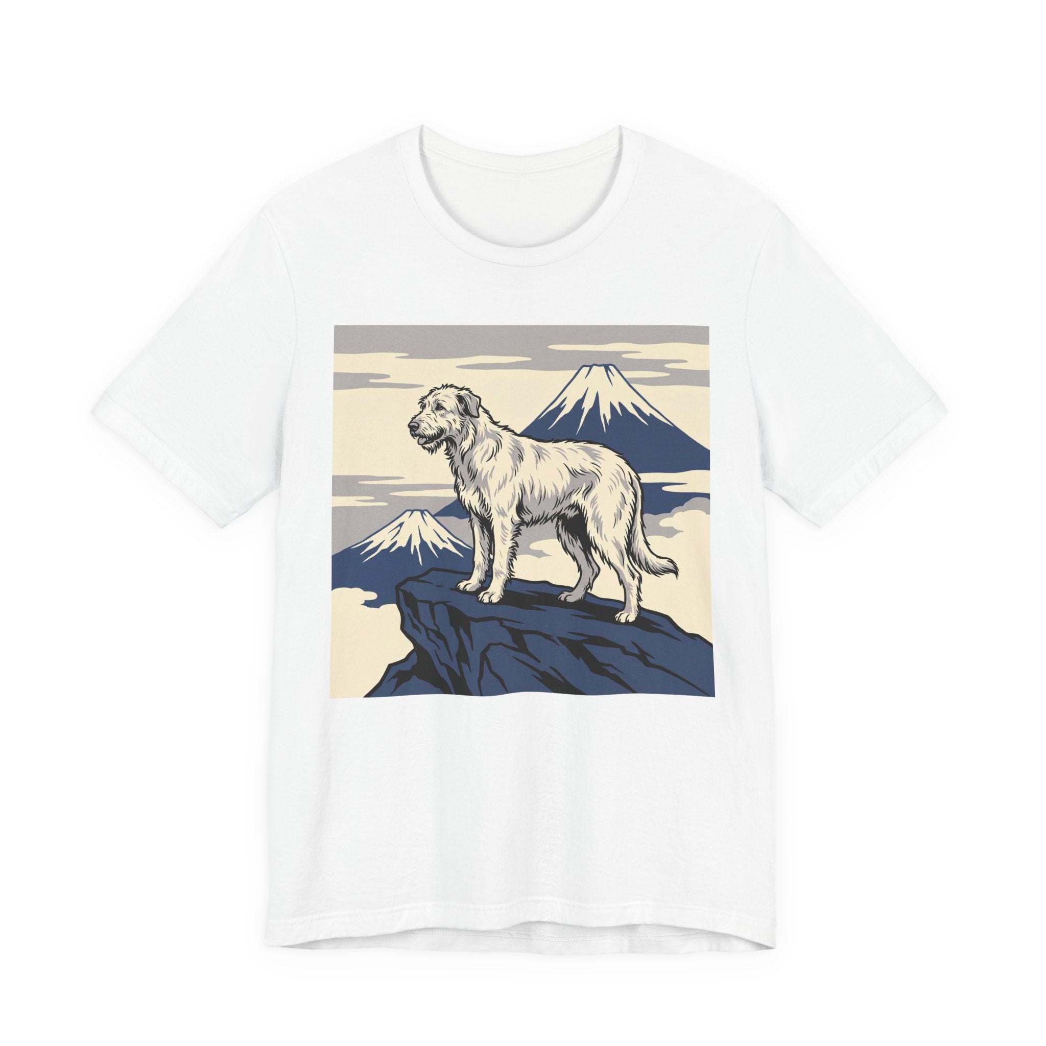 Hokusai Style Irish Wolfhound T-Shirt — Mountain Summit Art Print