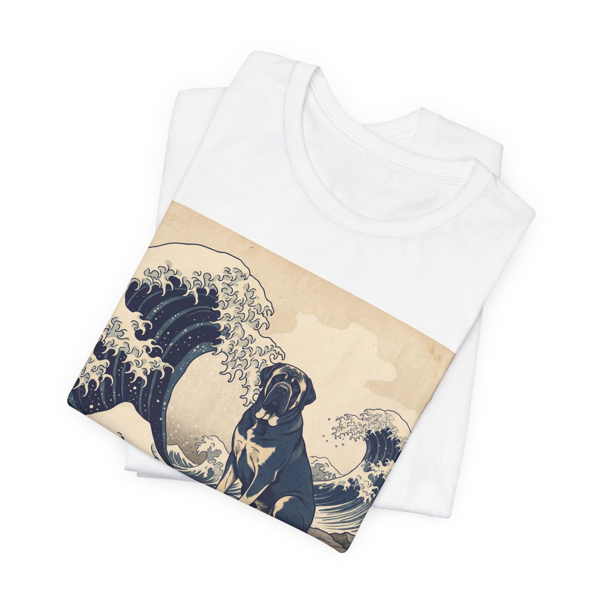 Hokusai Style Mastiff T-Shirt — Great Wave Art Print
