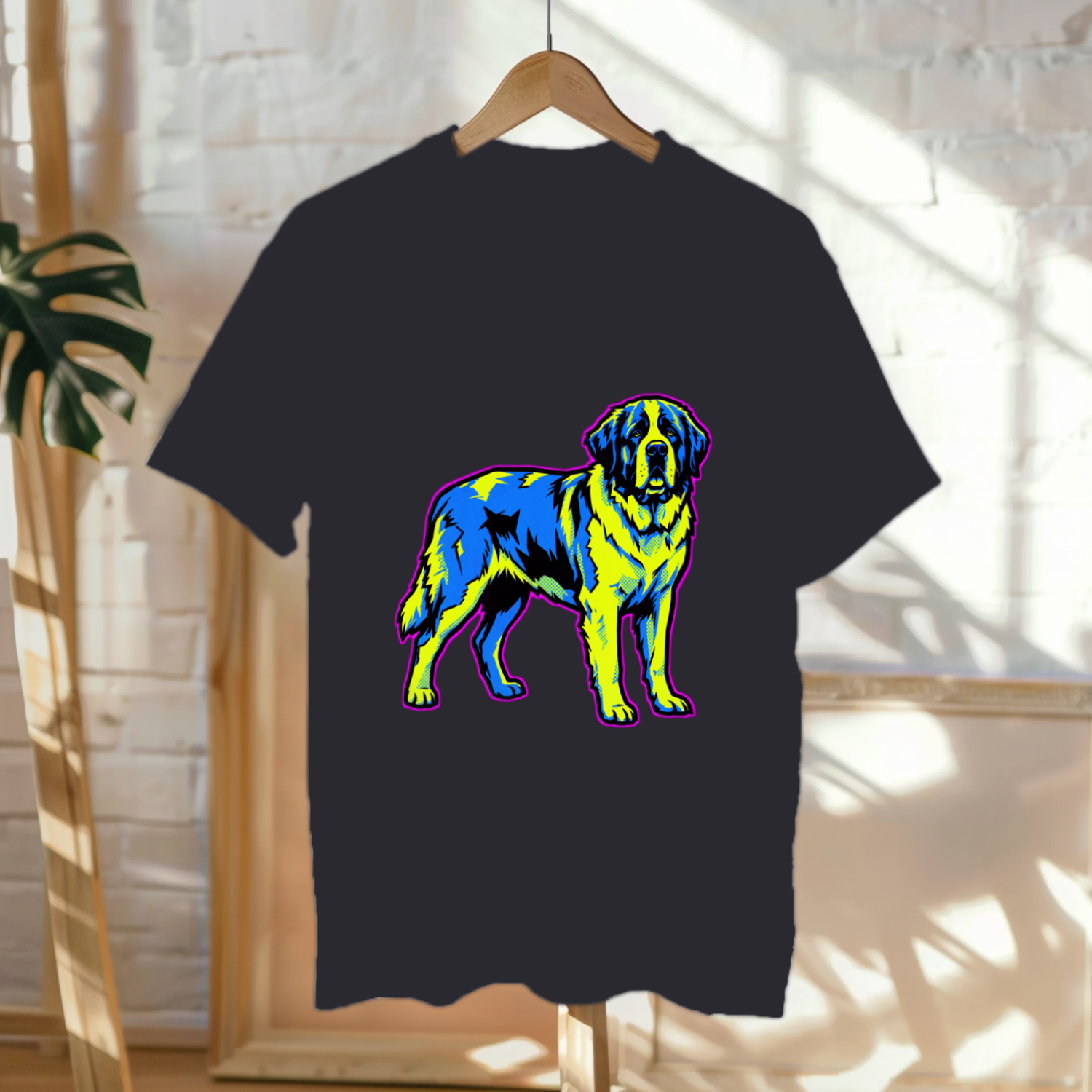 Saint Bernard Gift Shirt | Comic Pop Art Portrait | Giant Breed Dog Gift | Noble Giants