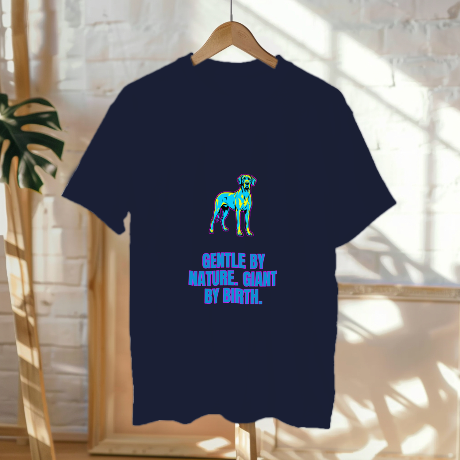 Great Dane Dog Lover Tee | Gentle by Nature | Giant Breed Art | Noble Giants