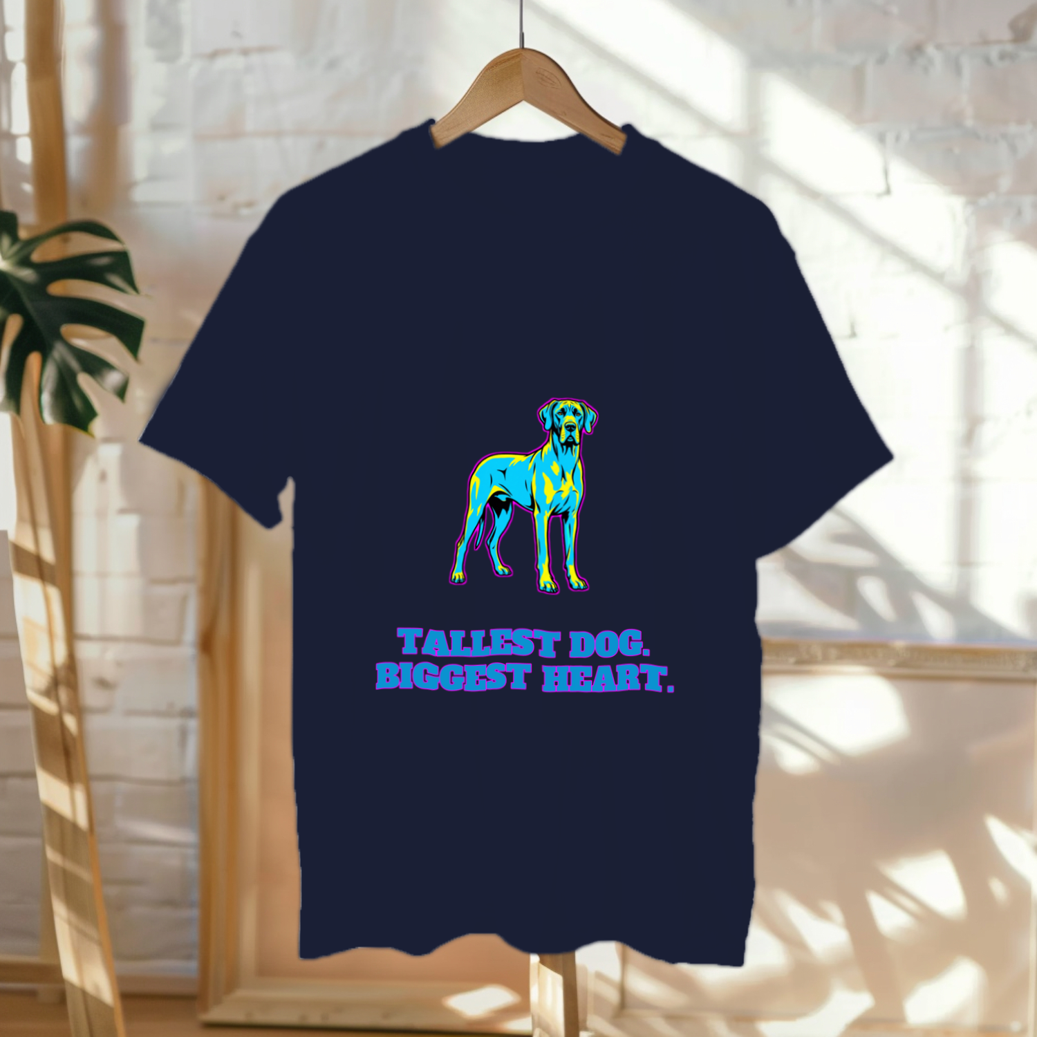 Great Dane Dog Lover Tee | Tallest Dog | Giant Breed Art | Noble Giants