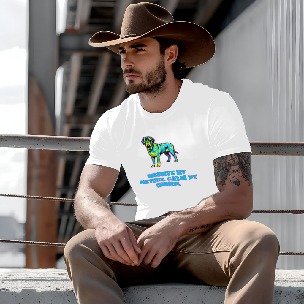 English Mastiff Gift Shirt | Massive by Nature | Comic Pop Art | Noble Giants