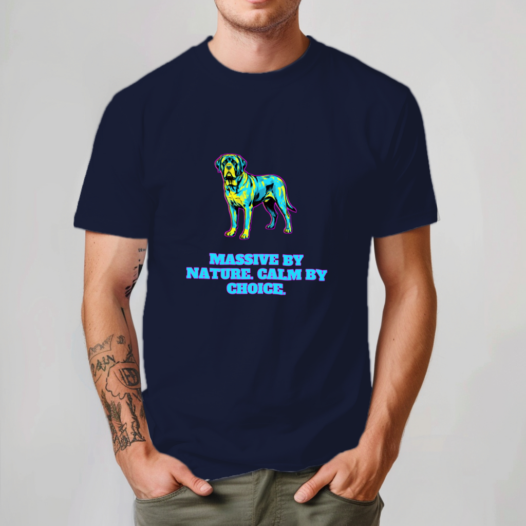 English Mastiff Gift Shirt | Massive by Nature | Comic Pop Art | Noble Giants
