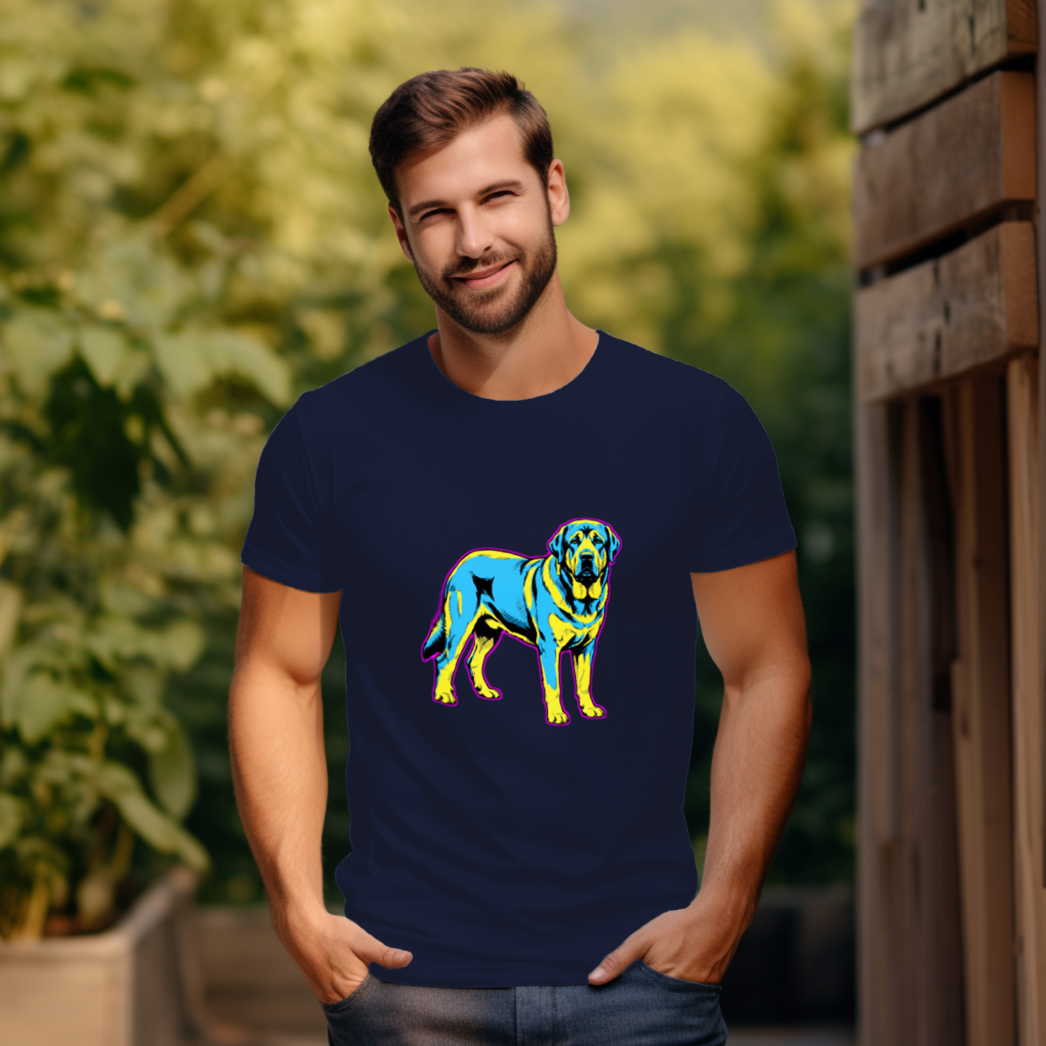 English Mastiff Gift Shirt | Comic Pop Art Portrait | Giant Breed Dog Gift | Noble Giants