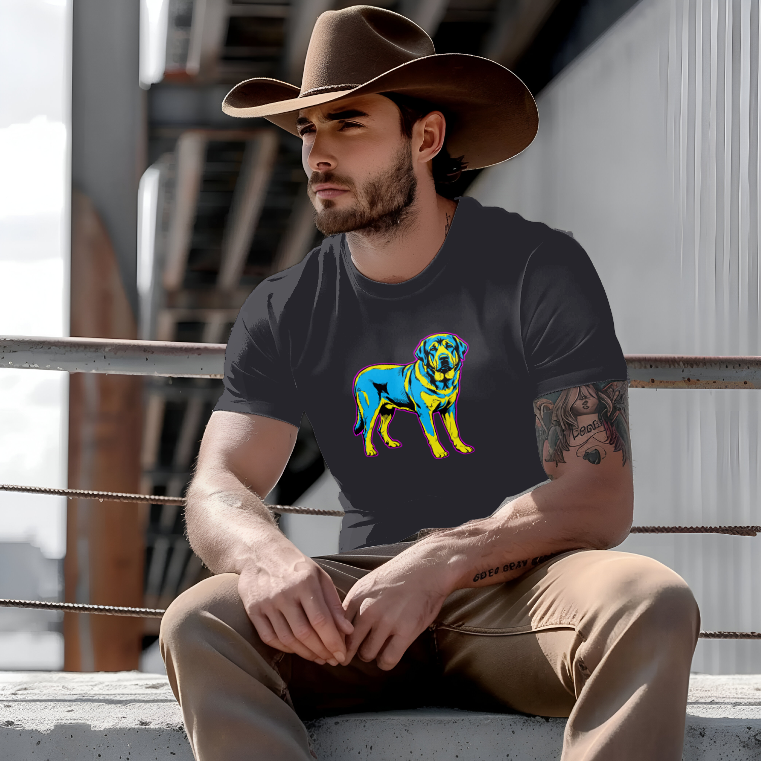 English Mastiff Gift Shirt | Comic Pop Art Portrait | Giant Breed Dog Gift | Noble Giants