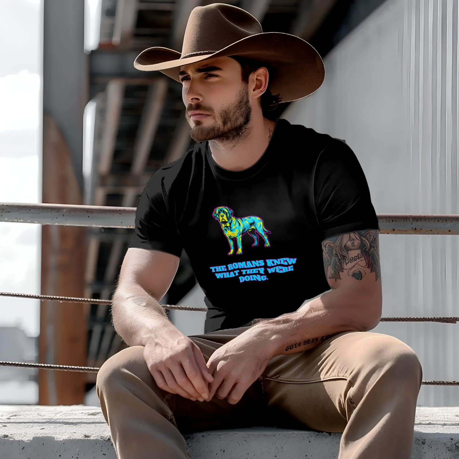 English Mastiff Gift Shirt | Romans Knew | Comic Pop Art | Noble Giants