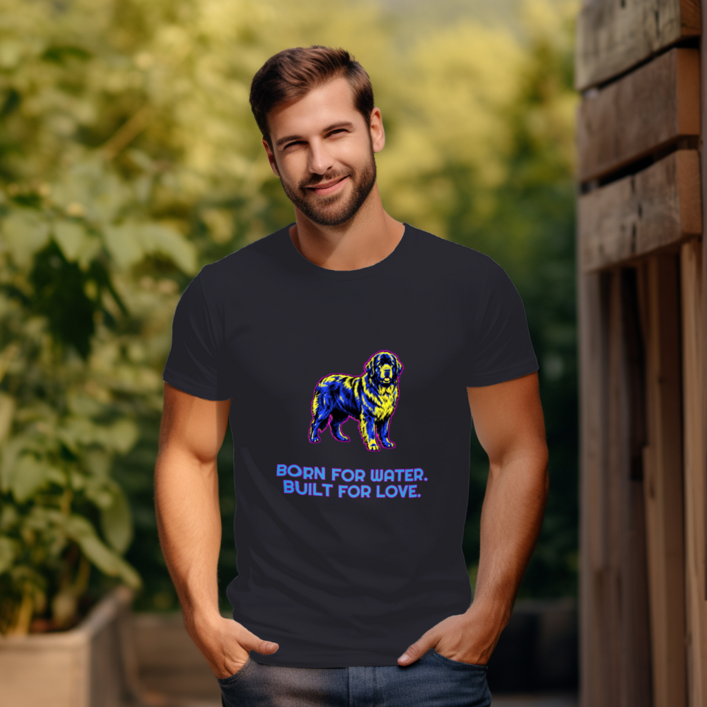Newfoundland Dog Lover Tee | Born for Water | Giant Breed Gift | Noble Giants
