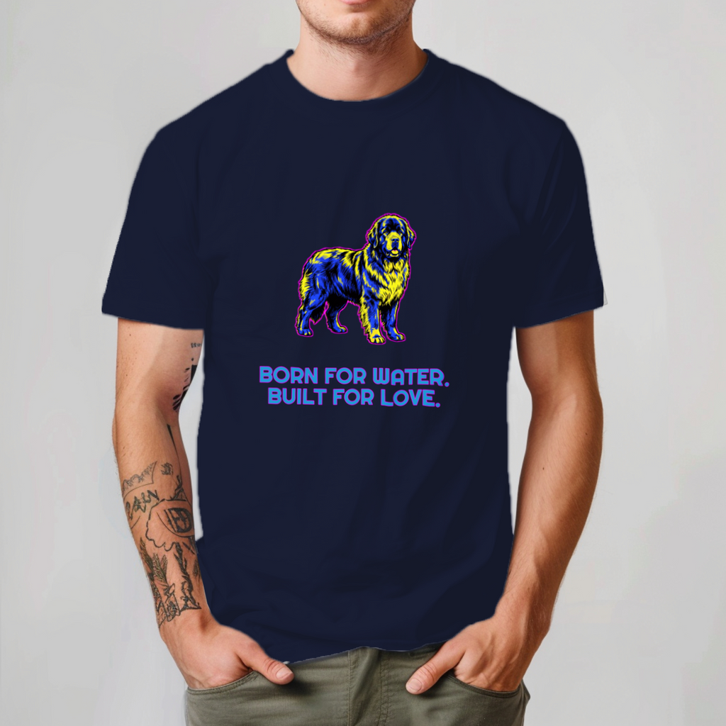 Newfoundland Dog Lover Tee | Born for Water | Giant Breed Gift | Noble Giants