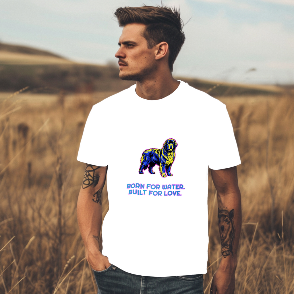 Newfoundland Dog Lover Tee | Born for Water | Giant Breed Gift | Noble Giants