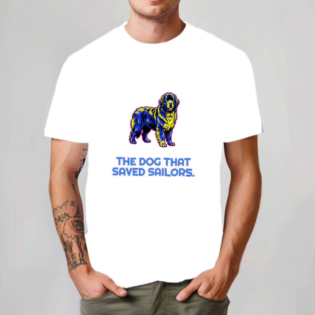 Newfoundland Dog Lover Tee | Saved Sailors | Giant Breed Gift | Noble Giants
