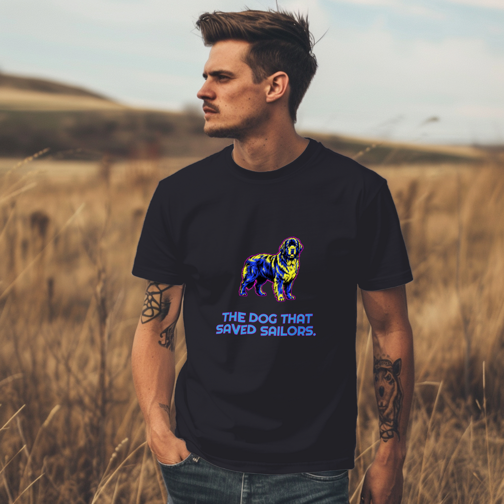 Newfoundland Dog Lover Tee | Saved Sailors | Giant Breed Gift | Noble Giants