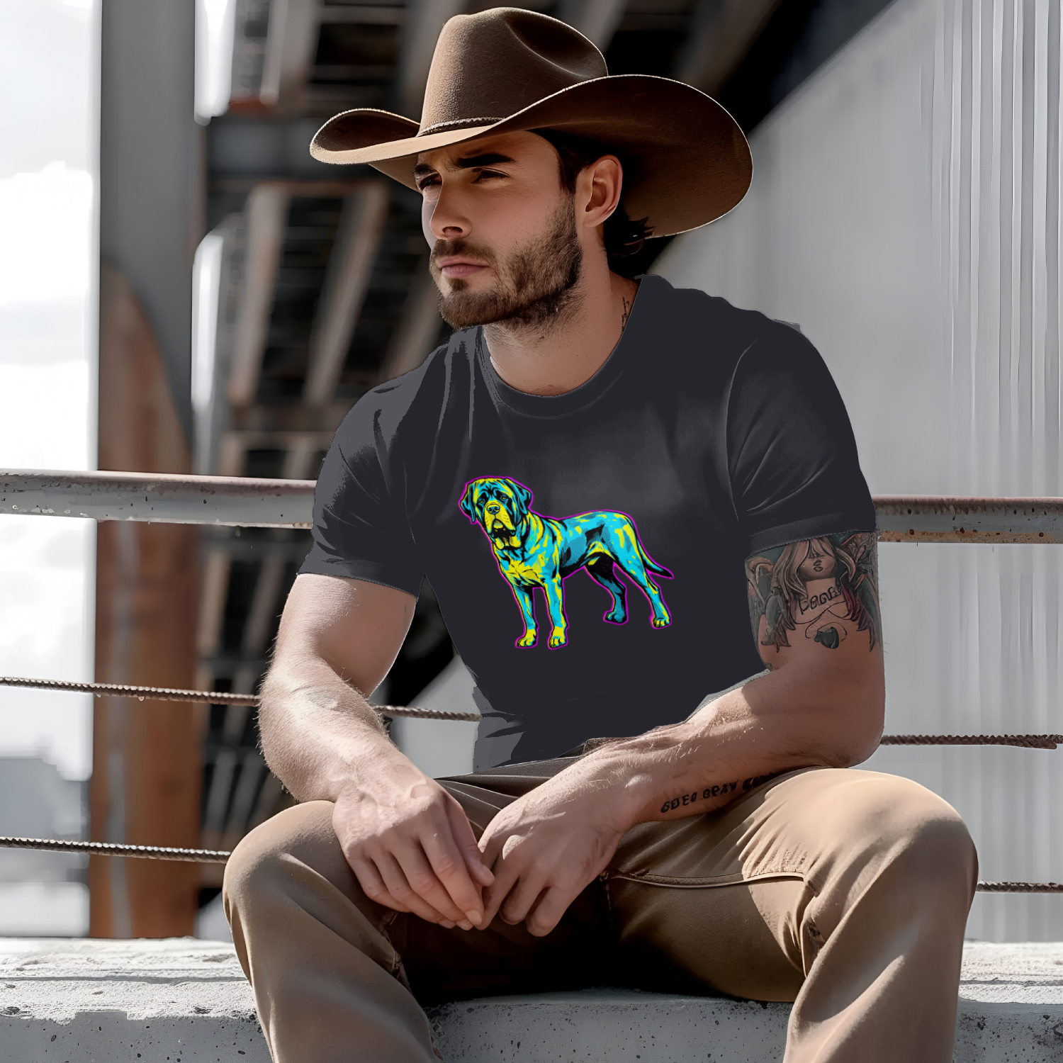 Spanish Mastiff Gift Tee | Comic Pop Art Portrait | Giant Breed Dog Gift | Noble Giants