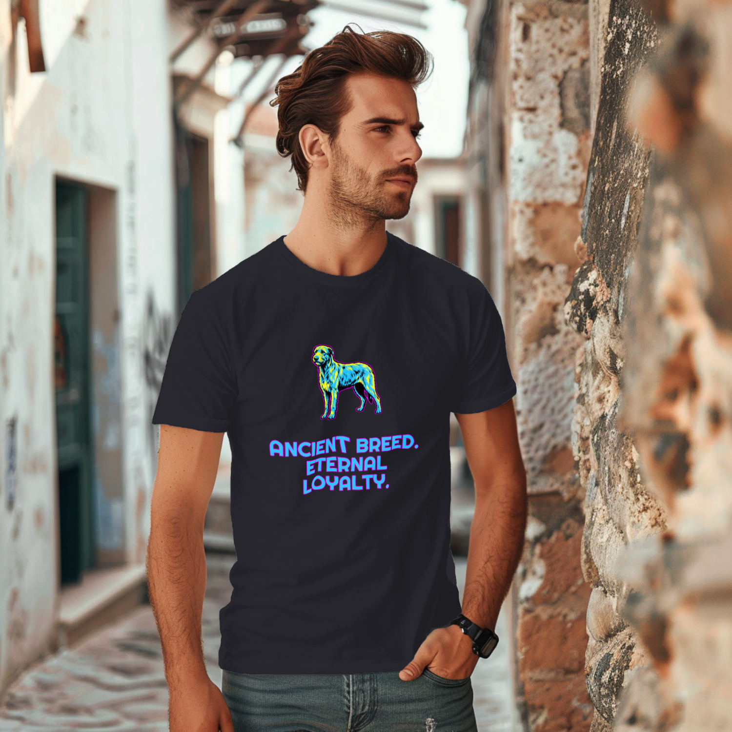 Irish Wolfhound Gift Shirt | Ancient Breed | Comic Pop Art | Noble Giants