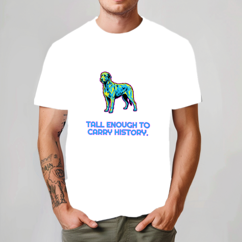 Irish Wolfhound Gift Shirt | Tall Enough | Comic Pop Art | Noble Giants